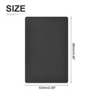 50pack 88x53x0 3mm Blank Business Cards Aluminum Baking Paint Name Cards Black