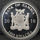 Zambia 2010 Kwacha Silver Proof - Bullet Ant - Deep Cameo colorized