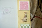Russ Berrie Yellow Nursery Baby Photo Frame  Ceramic 3 1 2 X 5   Rattle Bear