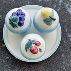 Vintage Abingdon Pottery Jam Jar Set