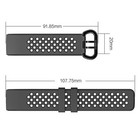 Replacement Sport Style Silicone Rubber Band Strap Wristband For Fitbit Charge 3