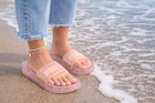 Puma Fenty Rihanna Jelly Slide Sandals Pink Translucent Women s Size 5 5 Eu 35 5
