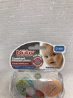 Nuby 2 Count Comfort Ortho Baby Pacifiers Binkys Soothies Unisex 0-6m Teardrop