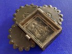 Rustic Mexican Virgen De San Juan De Los Lagos Tin Wall Hanging Nicho Folk Art