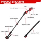 3-in-1 Electric Pole Pruning Shears   Cordless Brushless Pole Saws With Battery