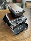Polaroid Sx-70 Land Camera Chrome Brown Leather Case Strap-tested Flash Film M31