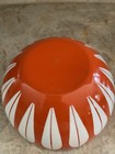 Vintage Mid Century Cathrineholm Orange White Lotus Enamel  Bowl Set Norway