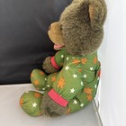 Vintage 1993 Avon Bedtime Teddies Teddy Bear  Plush Green Pajamas  talks 