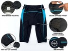 Women   s Padded Cycling Shorts 3 4 Length Breathable Bike Shorts Rear Zip Pocket
