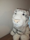 Fao Schwarz Toys R Us White Siberian Tiger Realistic Plush Blue Eyes 24  Clean 
