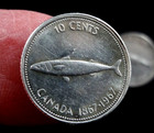 Canada 1867-1967    10 Ten Cents Silver Coins 2 Coins