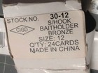 Lot Of 24 Danielson Baitholder Hooks Size 12 New In Package  hunting   military