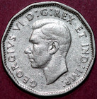 Canada  1947   5 Cents  Beaver  21 2mm  v 