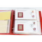 South Korea Official Collection Of 32 Envelopes 23k Gold Jo Seoul