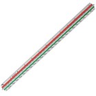 12  Architectural Scale Ruler Aluminum Architect Triangular Tricolor