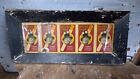 Old Vintage  passing Show  Cigarettes Adv  Wall Hanging Tin Sign Board Framed