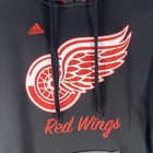 Adidas Nhl Detroit Red Wings  Hockey Hoodie  Black grey-men s L
