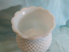 White Milk Glass Hobnail Hurricane Oil Lamp Shade Chimney Globe Vintage