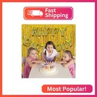 Tinsel Curtain Party Backdrop Gold Birthday Decorations 5 Packs Glitter Foil Fri