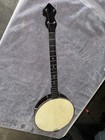 Vintage Banjo   Original Case By P mico Ny 4 String Tenor Banjo