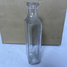 Antique Vintage Clear Glass Medicine Bottle Small Apothecary