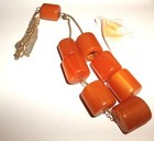 Vintage Bakelite Butterscotch Prayer Worry Beads Euc