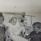 Cute Child Sleeping Antique Vintage Photo Kids Dressed Up Photograph 1920s