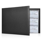 7 Ring Check Binder  3-on-a-page Business Checkbook Holder  500 Checks Capacity