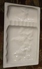 Vtg 60 s Mid Century Iridescent Glazed Ceramic Ashtray 10 X 6 Cigar Cigarettes 