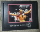 Mike Tyson Signed Autographed 8x10 Belt Photo Framed Bas Coa  11x14 Framed  Size