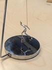 Vintage 1970s Otagiri  Japan Kinetic Magnetic Base Roller Skater Desk Art