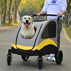 4-wheel Foldable Dog Stroller Premium Heavy Pet Stroller For S m l xl Dogs Cats