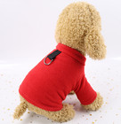 Dog Fleece Vest Warm Winter Pet Clothes With D Ring Soft Polar Fleece Jacket