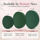 7 5  Round Floral Foam Blocks For Fresh   Artificial Flowers  6 Pack 
