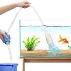 Aquarium Gravel Cleaner Fish Tank Hand Siphon Vacuum Water Changer Cleaning T   