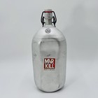 Vtg Markill Aluminum Water Bottle Canteen 2l Swing Top German Camping Hiking