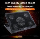 Laptop Cooling Pad For 11-17  Inch Laptop Dual Usb Fan Cooler Stand 5 Quiet Fans