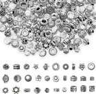 200pcs Spacer Beads Tibetan Antique Silver Bead Spacers  Assorted Styles Metal F