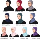 Muslim Women Ninja Headwear Cover Bonnet Inner Hat Underscarf Hijab Cap Scarf