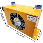 Ah0608t 60l min Hydraulic Oil Air Cooler Air-cooled Oil Radiator 12v