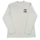 Billabong Rash Guard Uv Surf Men s Large Light Aqua Blue Upf 50  Loose Fit