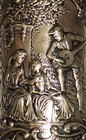 Antique British Sterling 925 Henry Mathews Figural Scent Bottle Sleeve C1924