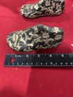 Lot Of 3 Vintage Milagros Mexican Folk Art Votive Wood Shoe Metal Charms Rare