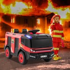 2-seater Kids Ride On Fire Truck W remote Control Water Gun Extinguisher Shovel