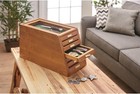 Castlecreek Collector s Cabinet Display Case For Collectibles Wood 7-drawer