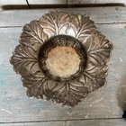 Vintage Silver-plated Pedestal Dish Or Footed Bowl  Nice Patina 11 5x6   