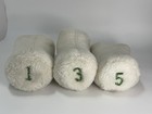 Vintage Antigua Gatorade Golf Headcovers 1 3 5 White Plush Made Usa Set Of 3