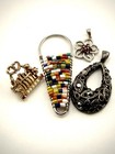Vintage A Lot Of Four Pendants Multicolor