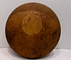 Antique vintage Wooden Dough Bowl Rustic Country  Farmhouse 10 5  Dia 3  Deep