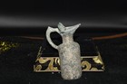 Rare Ancient Roman Glass Jug Vessel With Iridescent Patina In Good Condition